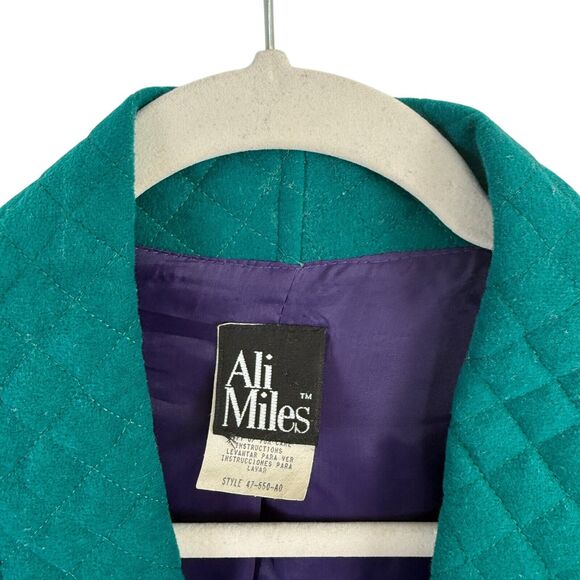 Ali Miles Vintage Purple Green Floral Jacket Y2K Fairy Cottage Womens Size 16 - Picture 4 of 6